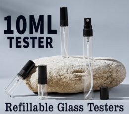 10ml Clear Glass Empty Refillable Tester Perfume Bottles