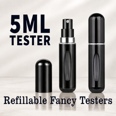 travel-pocket-perfume-atomizer-spray-aluminum-tester-bottles-refillable-glass-testers-black-color-colour